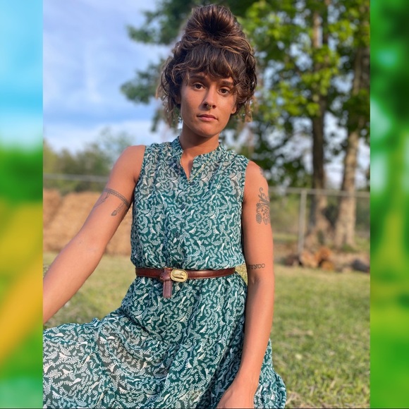 Farm house folk print dress xs - Picture 3 of 6